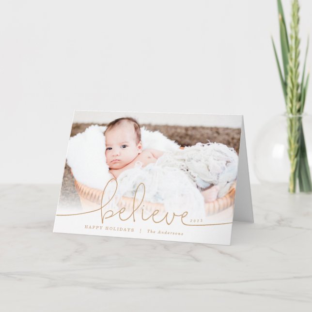 Believe Holiday Photo (Front)