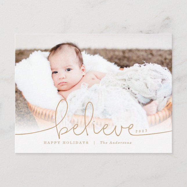 Believe Holiday Photo (Front)