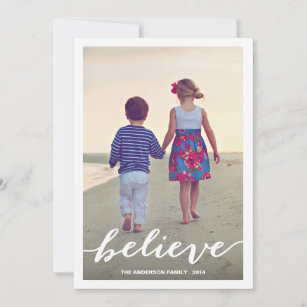 BELIEVE   HOLIDAY PHOTO CARD