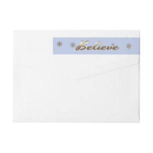 Believe. Holiday Return Address Labels