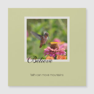 Believe Hummingbird Pink Zinnia Flower