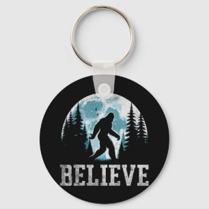 Believe In Bigfoot Sasquatch Gifts Fathers Day Big Key Ring