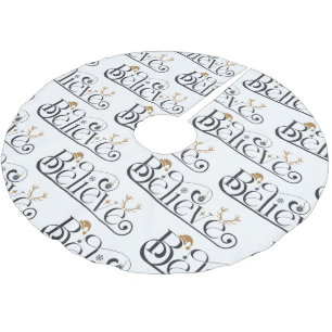 Believe in Christmas Brushed Polyester Tree Skirt