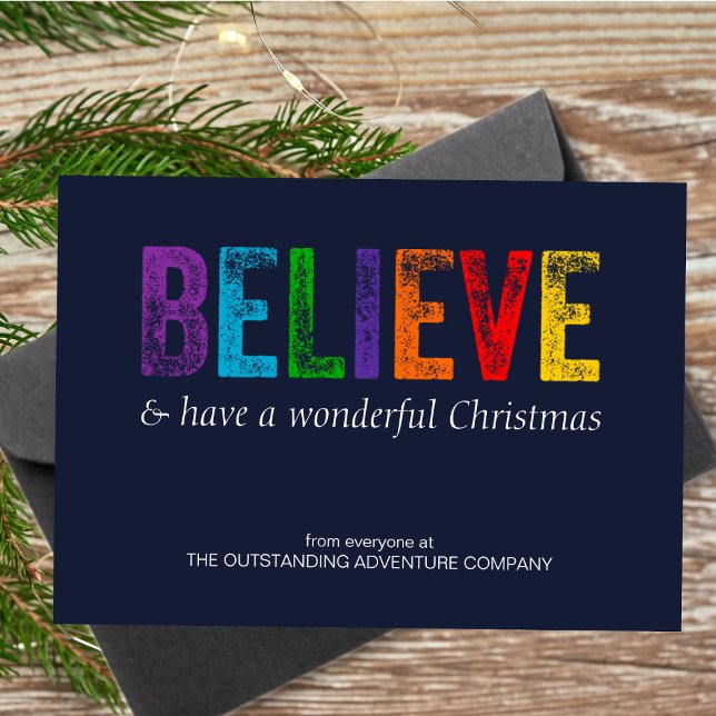 Believe in Christmas Corporate Holiday Card (Creator Uploaded)