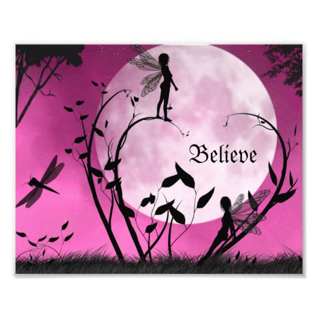 Believe in fairies 10X8 Print (Front)