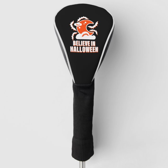 Believe In Halloween Golf Head Cover (Front)