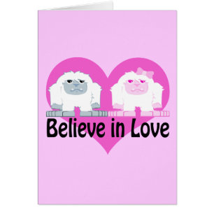 Believe in Love! Cute Yetis
