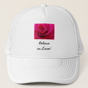 Believe in Love! hats Pink Rose Wedding Party