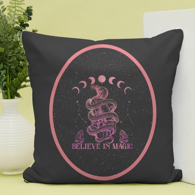 Believe In Magic Celestial Wiccan Art  Cushion (Creator Uploaded)