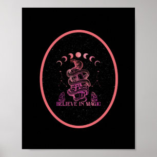Believe In Magic Celestial Wiccan Art Poster