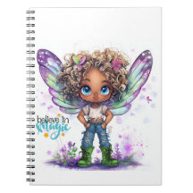 Believe In Magic Fairy Spiral Notebook