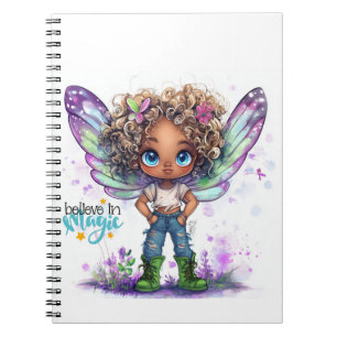 Believe In Magic Fairy Spiral Notebook