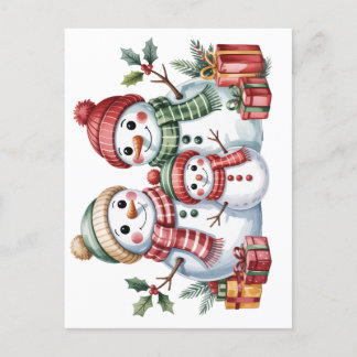 Believe in magic holiday postcard