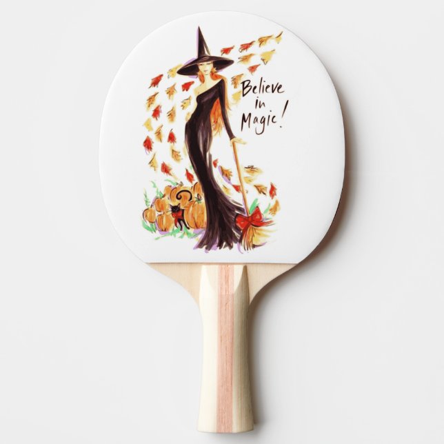 BELIEVE IN MAGIC PING PONG PADDLE (Front)