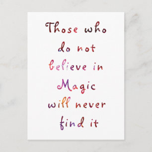 Believe in Magic Postcard