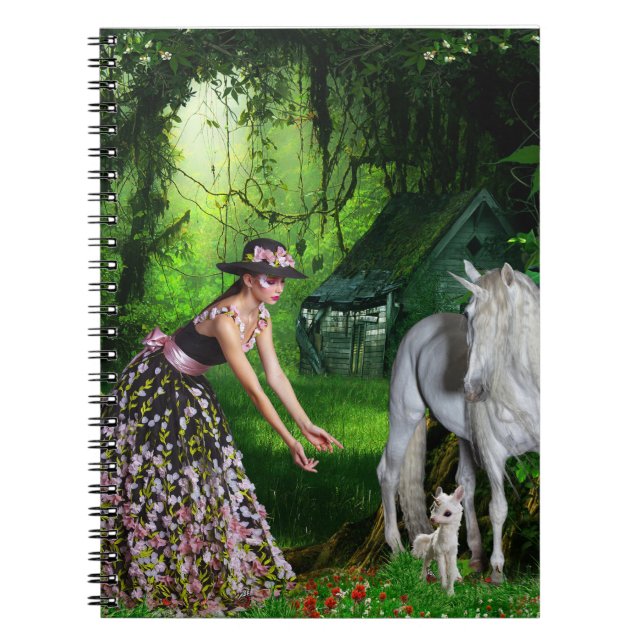 Believe in Magic Spiral Notebook (Front)