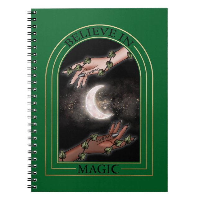 Believe in Magic  Spiral Notebook (Front)