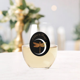 Believe in Magic! Stemless Wine Glass