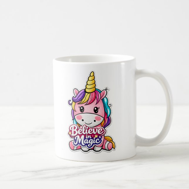 🦄✨ “Believe in Magic” Unicorn Mug ☕💖 (Right)