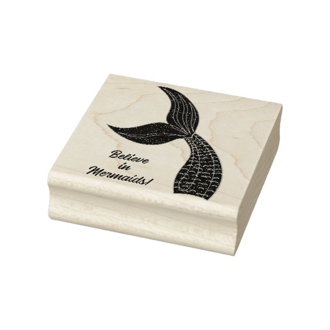 Believe in Mermaids Rubber Stamp (Stamp)