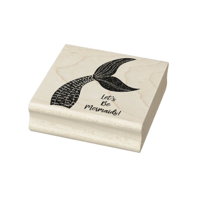 Believe in Mermaids Rubber Stamp (Stamp)