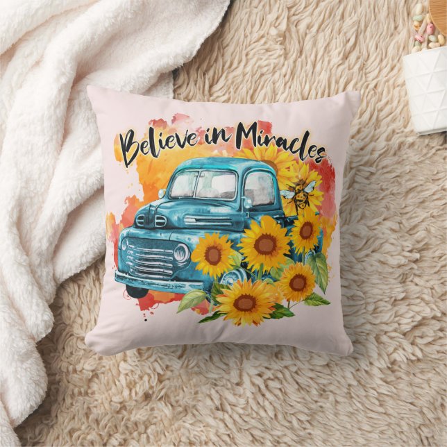 Believe in Miracles  Cushion (Blanket)