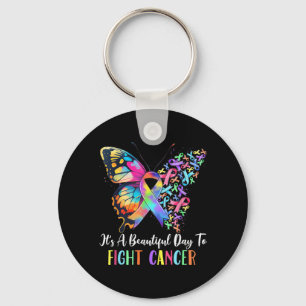 Believe in Miracles Fight in Cancer Colour Rainbow Key Ring