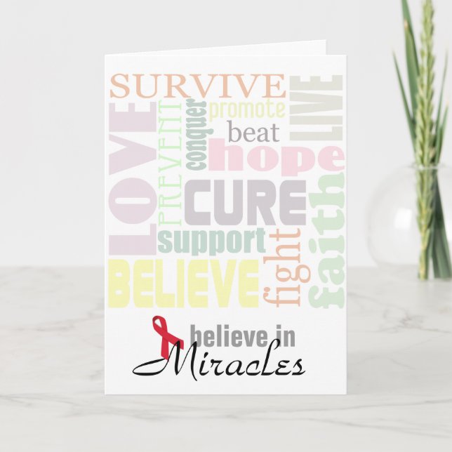 Believe in Miracles Inspiration Card (Front)