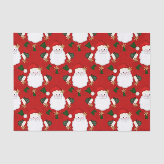 Believe in Santa-Red-TISSUE WRAPPING PAPER (Front)