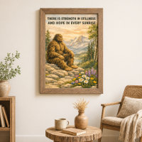 Believe in Sasquatch Spiritual Strength Quote