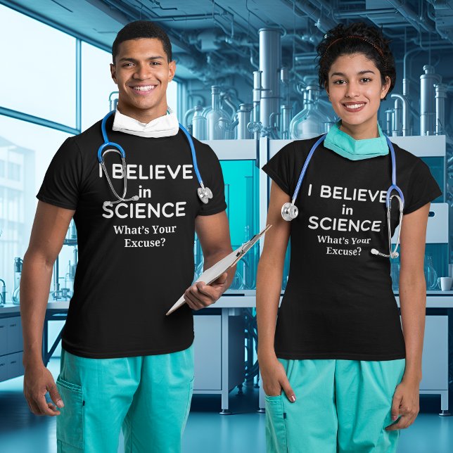 Believe in Science What's Your Excuse Vaccinated T-Shirt (Believe in Science What's Your Excuse Vaccinated T-Shirt)