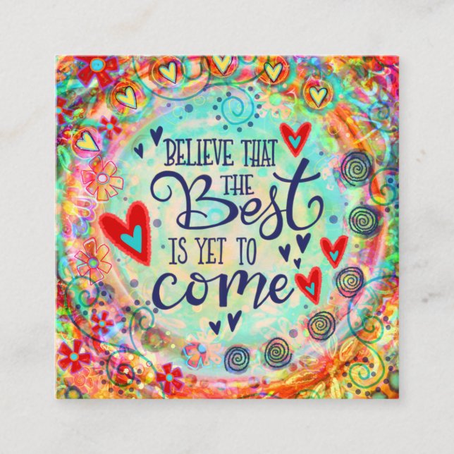 ‘Believe in the Best’ Inspirivity kindness cards (Front)