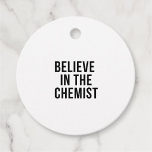 Believe in the Chemist Favour Tags