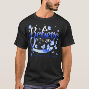 Believe In The Cure Mastocytosis Awareness Butterf T-Shirt