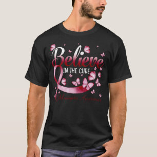 Believe In The Cure Meningitis Awareness Butterfly T-Shirt