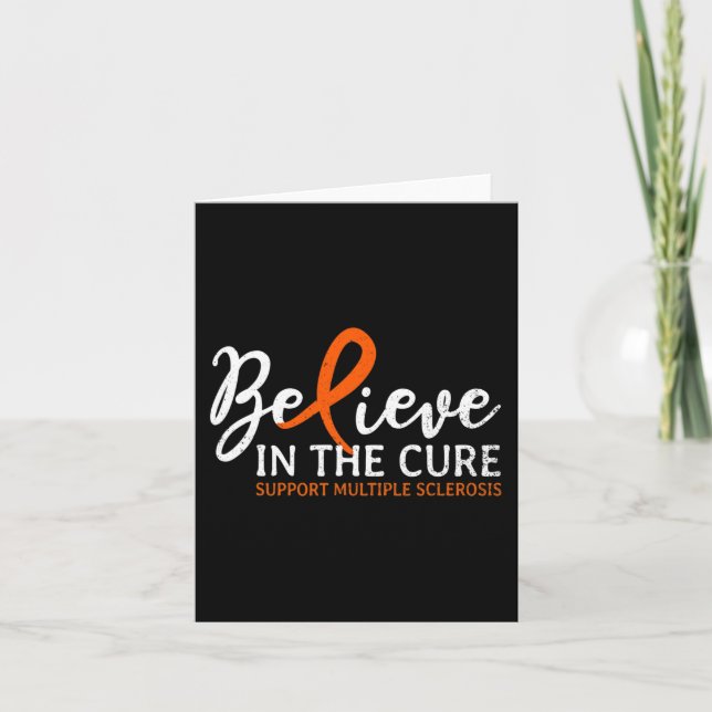 Believe In The Cure Ms Multiple Sclerosis Awarenes Card (Front)