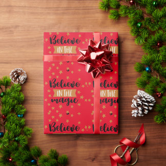 Believe in the Magic Christmas Gift Wrapping Paper