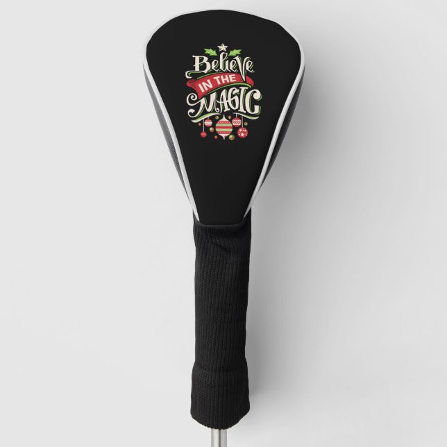 believe in the magic christmas golf head cover (Front)