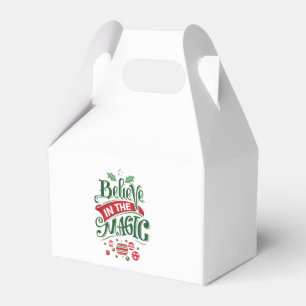 Believe in the Magic Christmas Typography Favour Box
