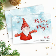 Believe in the Magic Gnome Unique Christmas