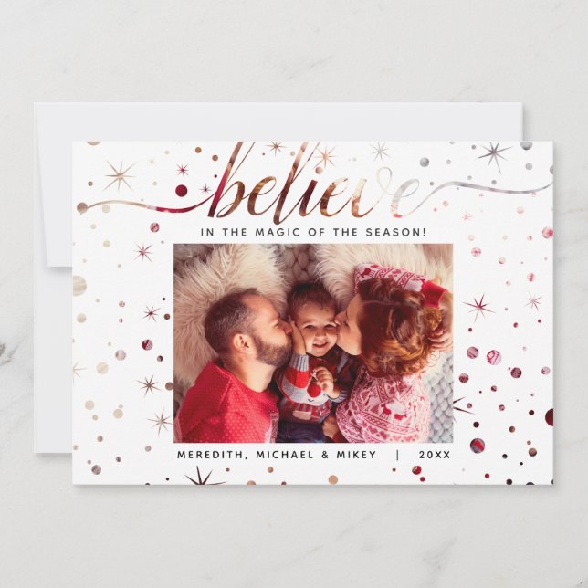 BELIEVE in the Magic Holiday Matching Text Effect (Front)