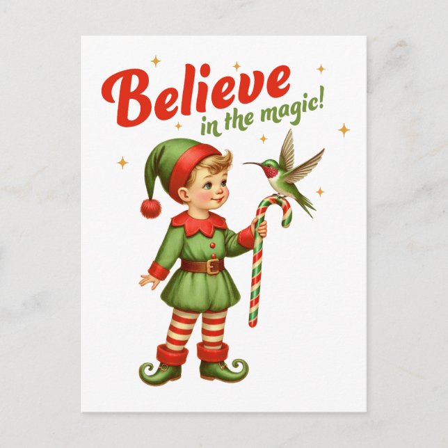 Believe in the Magic Holiday Postcard (Front)