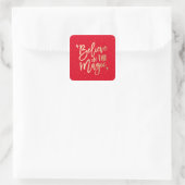 Believe In The Magic | Holiday Stickers in Red (Bag)