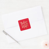 Believe In The Magic | Holiday Stickers in Red (Envelope)