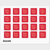 Believe In The Magic | Holiday Stickers in Red (Sheet)