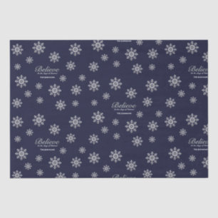Believe in the Magic Of Christmas   Blue Tissue Paper