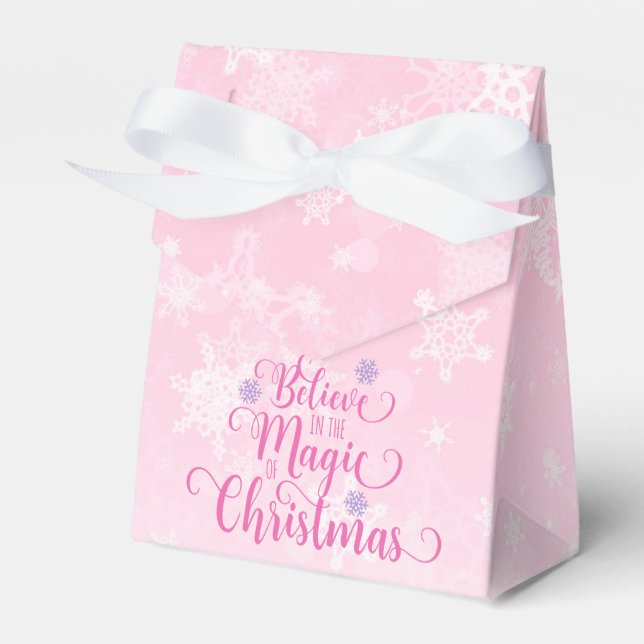 Believe in the Magic of Christmas Favour Box (Front Side)