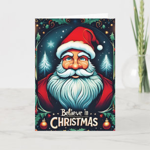 Believe in the Magic of Christmas Festive Holiday Card