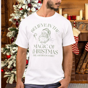 Believe In The Magic Of Christmas Green T-Shirt