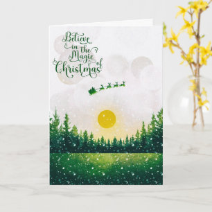 Believe in the Magic of Christmas Holiday Card